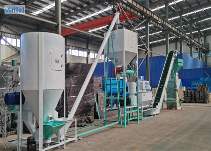 สายการผลิตอัดเม็ดอาหารสัตว์ที่ปรับแต่งได้ พร้อมวิศวกรแนะนำการติดตั้ง และแหล่งจ่ายไฟ 380V/50Hz/3 เฟส