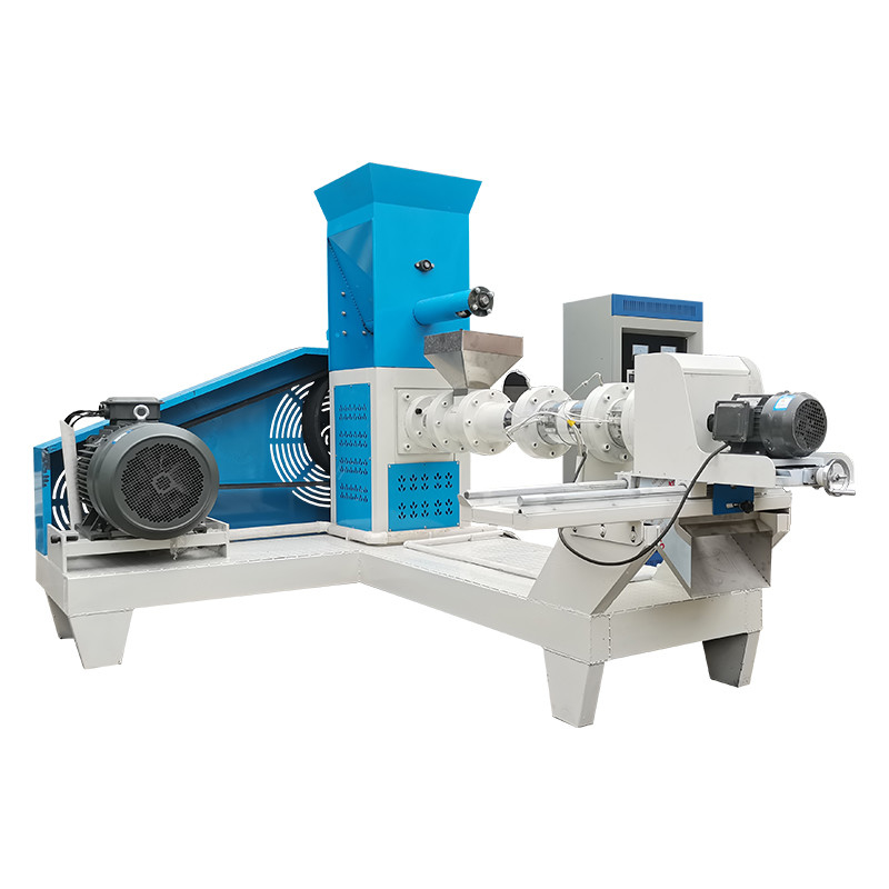 200-300 กิโลกรัม/ชั่วโมงอาหารสุนัขเครื่องปลาดุกปลานิลลอยอาหารปลาเม็ด Extruder รับประกัน 1 ปี