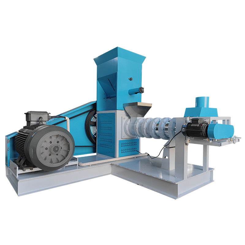 200-300 กิโลกรัม/ชั่วโมงอาหารสุนัขเครื่องปลาดุกปลานิลลอยอาหารปลาเม็ด Extruder รับประกัน 1 ปี