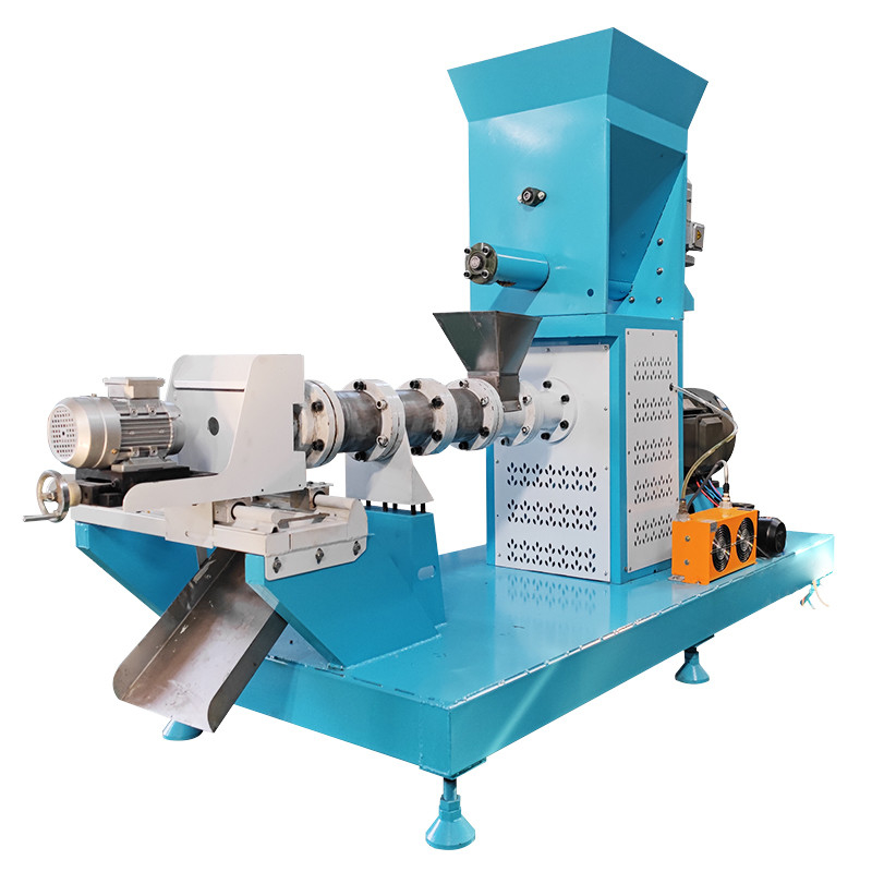 200-300 กิโลกรัม/ชั่วโมงอาหารสุนัขเครื่องปลาดุกปลานิลลอยอาหารปลาเม็ด Extruder รับประกัน 1 ปี