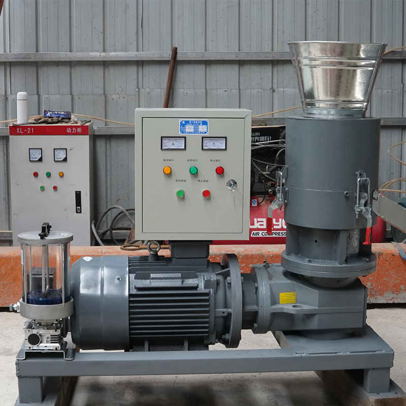 โรงสีเม็ดไม้ตายแบน 300 กก. / ชม. สำหรับเครื่องทำเม็ดไม้ 22kw