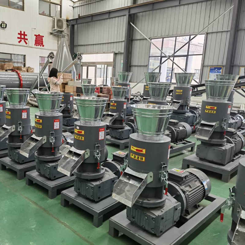 โรงสีเม็ดไม้ตายแบน 300 กก. / ชม. สำหรับเครื่องทำเม็ดไม้ 22kw