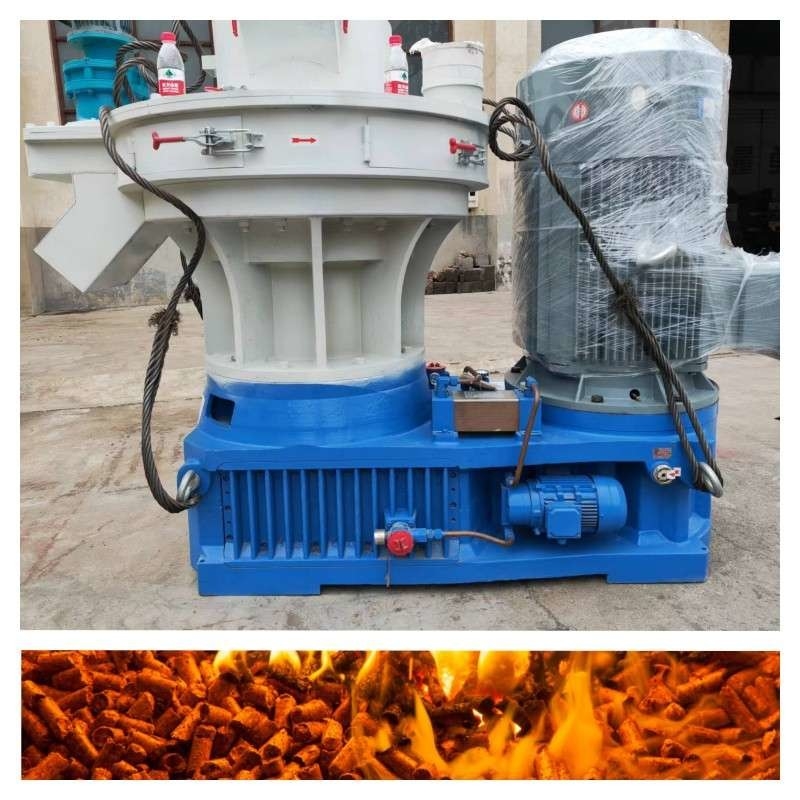 สายการผลิตเม็ดชีวมวล 55kw 800-1,000kg / H สายการผลิตเม็ดแหวนตาย