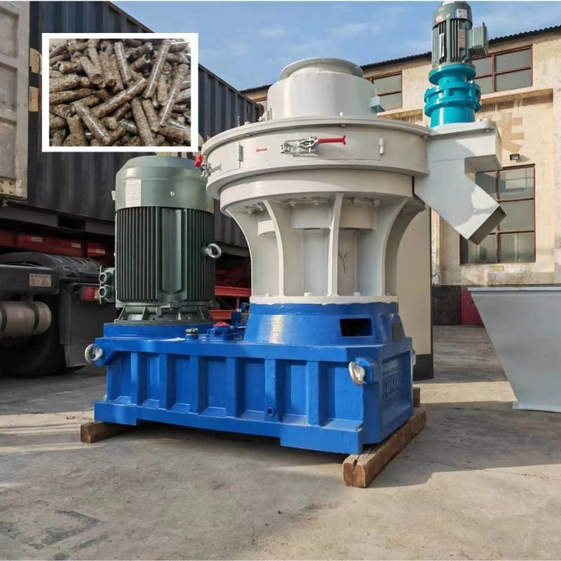 1 ~ 3t / H แหวนตายเชื้อเพลิงชีวมวลโรงงานเม็ดไม้พร้อมเม็ด 8 มม. สำหรับทำความร้อนในบ้าน