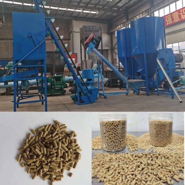เครื่องอัดเม็ดอาหารสัตว์ 100-1200 กก. / ชม. ฟาร์มเม็ดเม็ดตายแบบแบนอาหารสุนัข