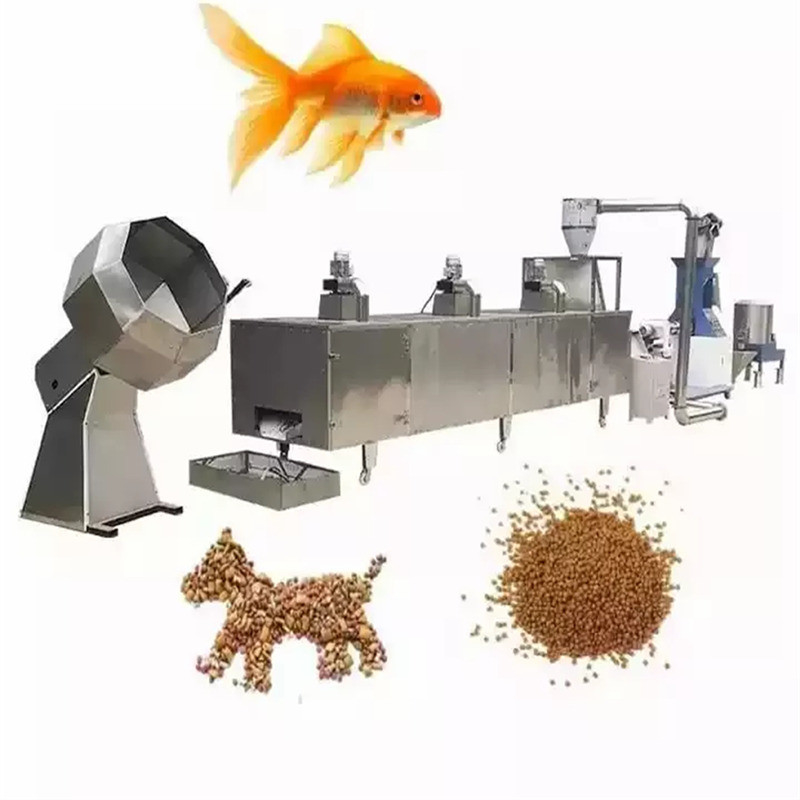 สายการผลิตอาหารปลาลอยน้ำ 500KG / H เครื่องอัดรีดอาหารปลาสวยงาม CE