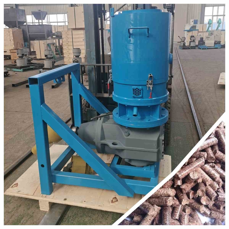 100-800 กิโลกรัม / ชั่วโมง PTO โรงสีเม็ดปลาเครื่องทำเม็ดขี้เลื่อยฟางเชื้อเพลิงชีวมวล