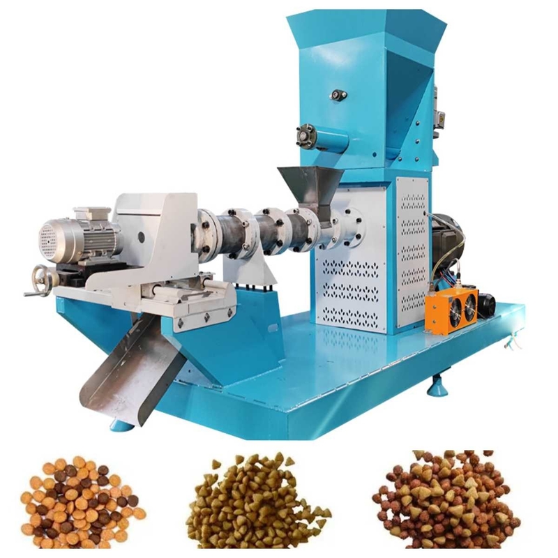 200-500 กิโลกรัม/ชั่วโมงแห้งประเภทอาหารปลา Extruder ขนาดเล็กลอยอาหารปลาเครื่อง 2.5 มม.-6 มม.