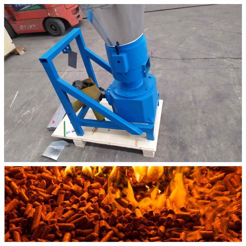 โรงสีเม็ด PTO 500-1000 กิโลกรัม / ชั่วโมง 10-80hp เครื่องทำเม็ดขี้เลื่อยชีวมวลกับ CE