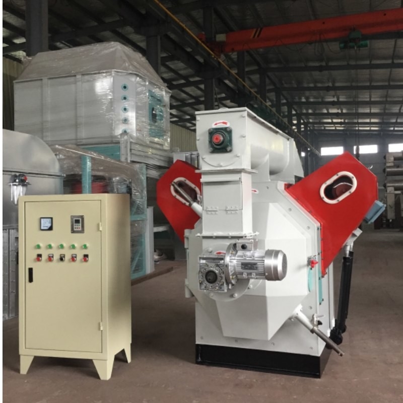1-10T/H แหวน Die อาหารสัตว์ปีกเม็ดขนาดเล็กอาหารไก่เม็ดเครื่อง 1.5 มม.12 มม.