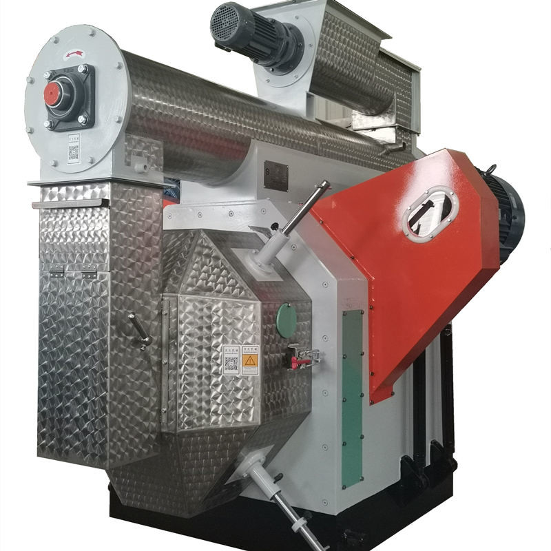 0.8-4t/H โรงงานเม็ดแนวนอนอาหารสัตว์แหวนเครื่องอัดเม็ดตาย 55kw