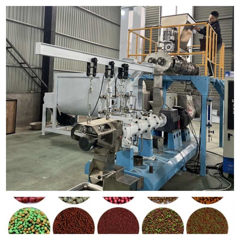 5.5-160KW เครื่องอัดรีดอาหารปลาชนิดแห้งปลอดภัยเครื่องทำอาหารปลาขนาดเล็ก