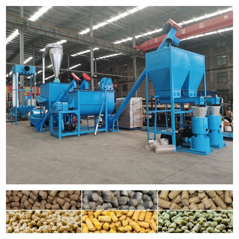 เครื่องทำเม็ดสัตว์ปีก 500-800KG / H 7.5-30kw สายการผลิตอาหารสัตว์