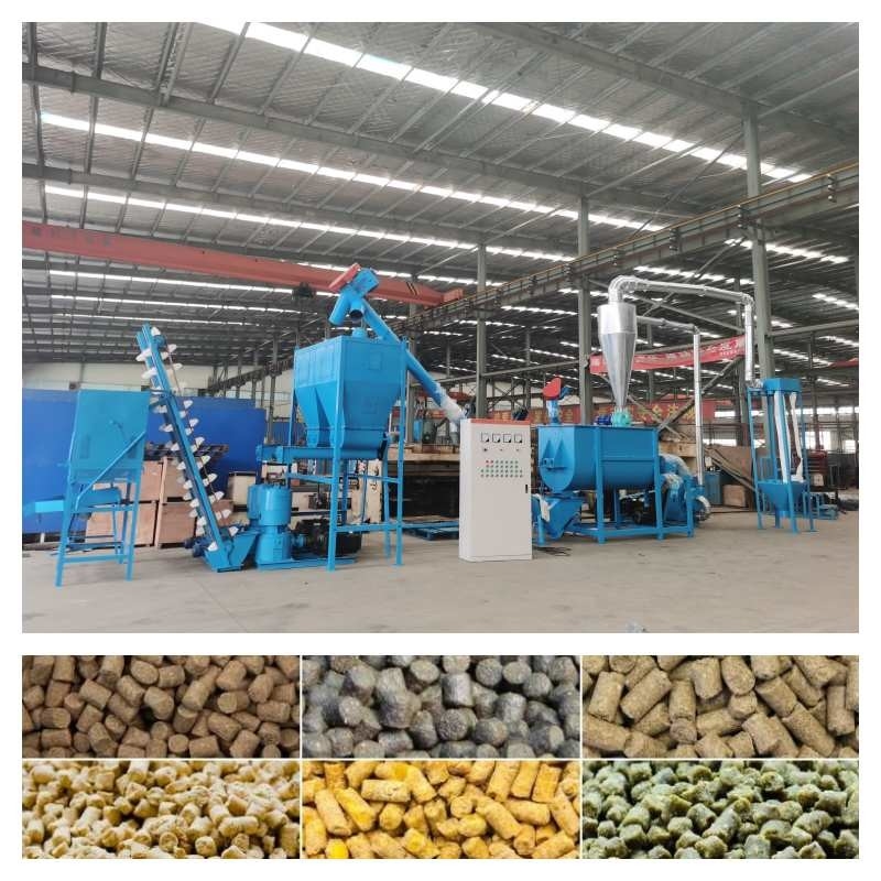 เครื่องทำเม็ดสัตว์ปีก 500-800KG / H 7.5-30kw สายการผลิตอาหารสัตว์