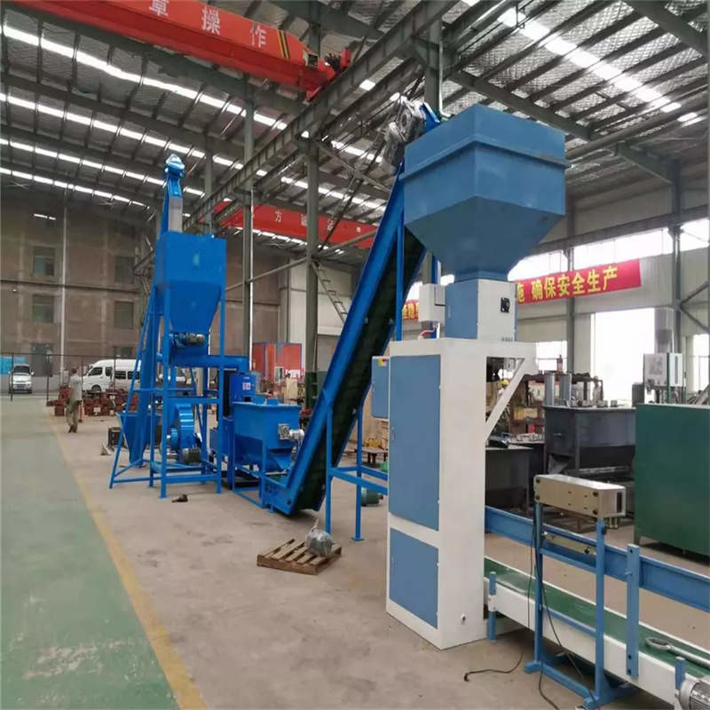 500-1000kg/H สายการผลิตก้อนผงไม้ / สายการผลิตก้อนผงชีวภาพ 87KW