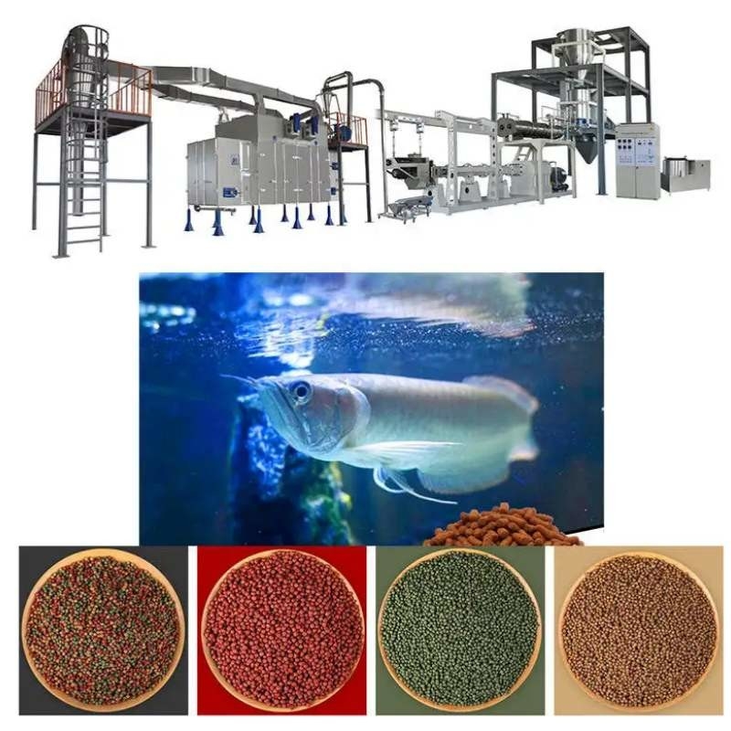 45-50kg/H เครื่องบดอาหารลอย เครื่องบดอาหารปลาลอย สายการผลิตอาหารปลา