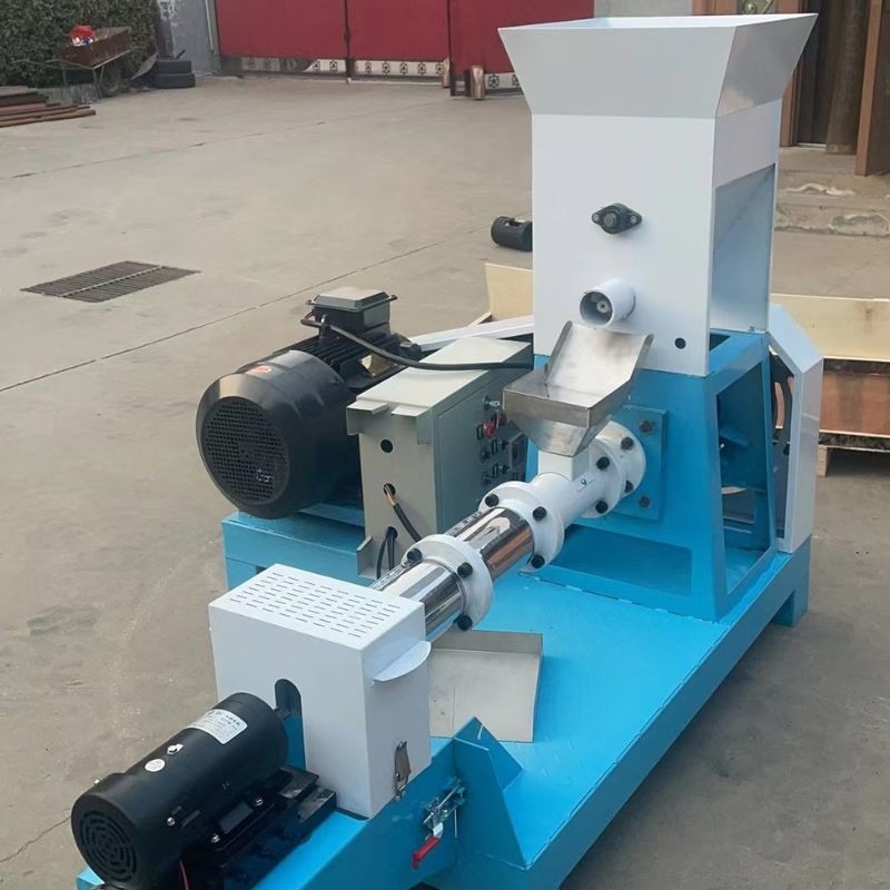 50~2000kg/h สแตนเลส ปลา Feed Extruder ไฟฟ้าอุ่นควาย Single or Double Screw
