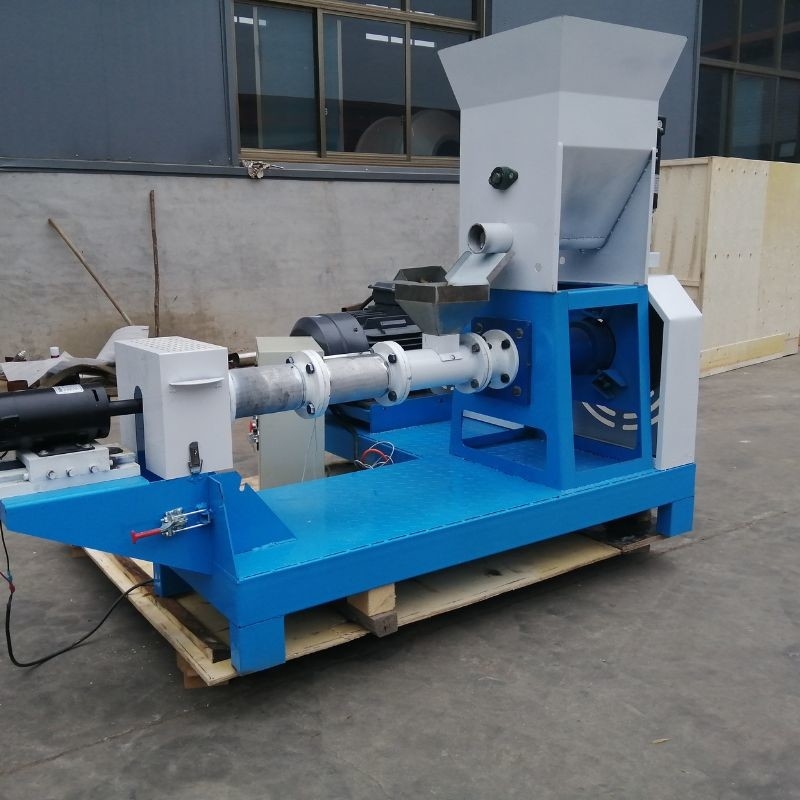0.4kw 22HP แบบแห้ง ปลาอาหารเม็ดเครื่องปลาอาหารพลอย Extruder