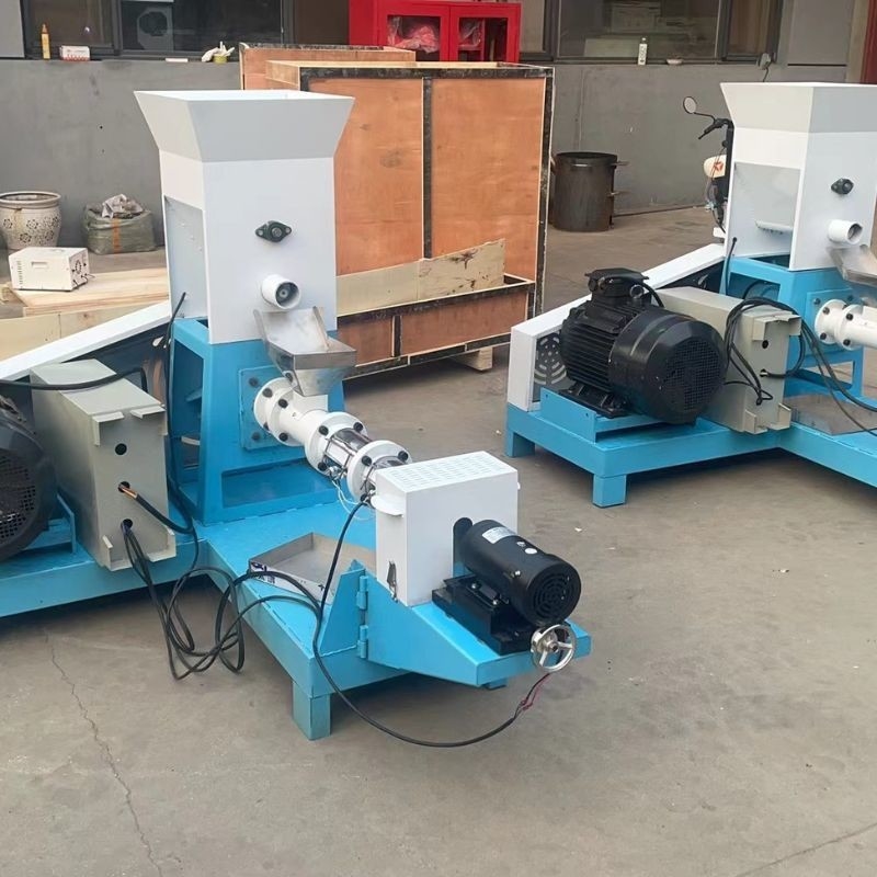 50~2000kg/h สแตนเลส ปลา Feed Extruder ไฟฟ้าอุ่นควาย Single or Double Screw