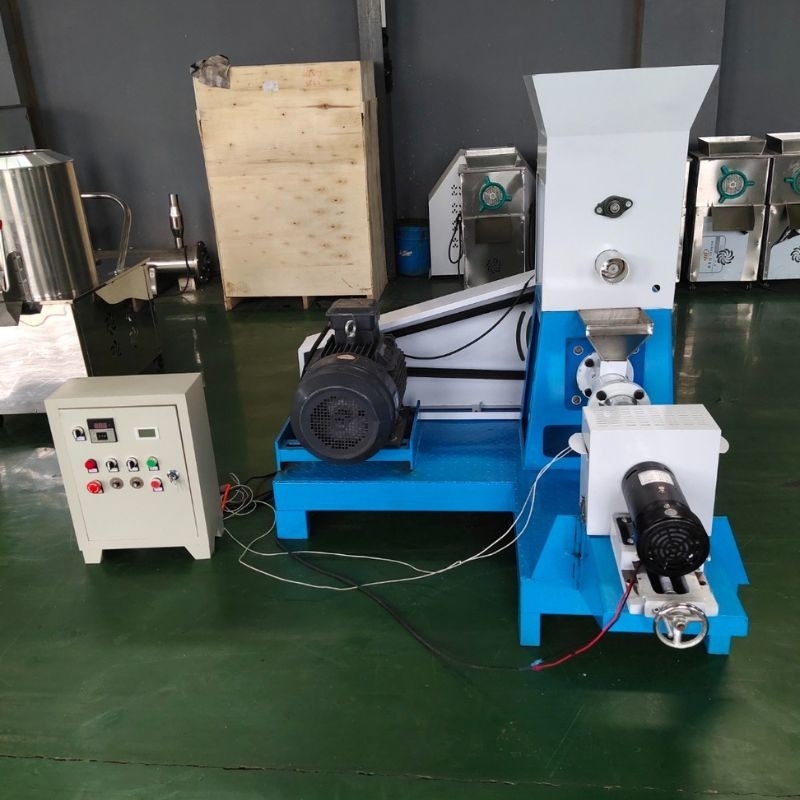 60kg/h - 100kg/h เครื่อง extruder pellets สําหรับเครื่องเลี้ยงปลาชนิดแห้ง