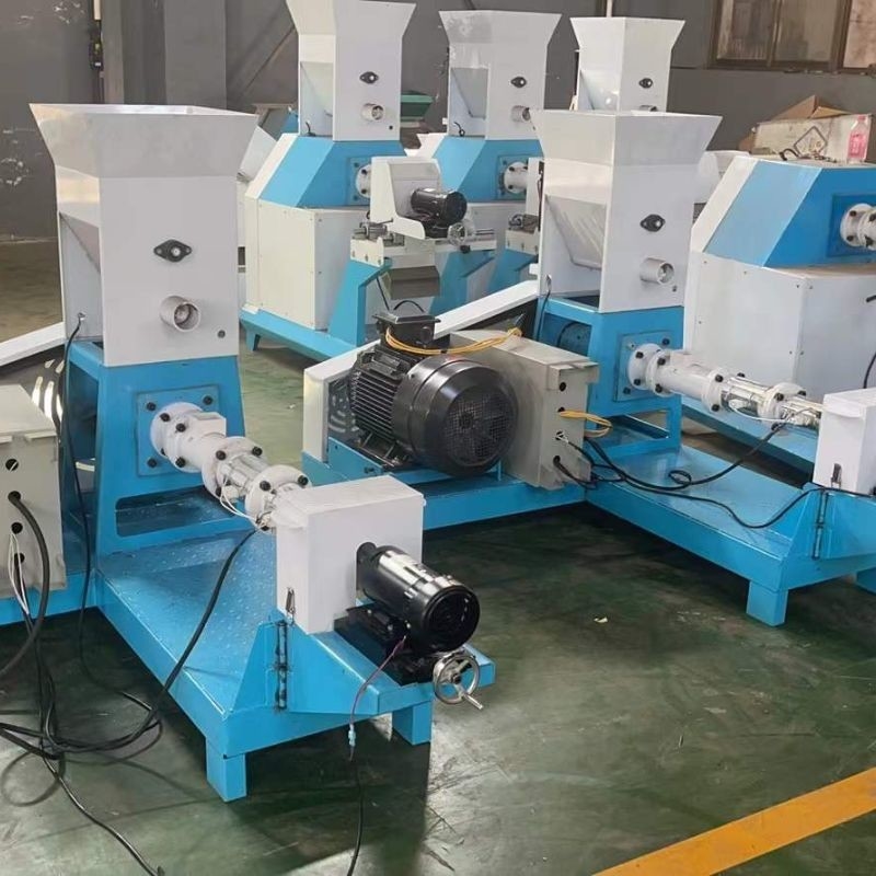 60kg/h - 100kg/h เครื่อง extruder pellets สําหรับเครื่องเลี้ยงปลาชนิดแห้ง