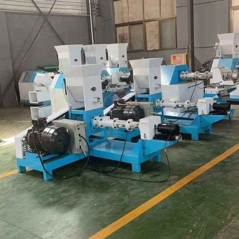 0.4kw 22HP แบบแห้ง ปลาอาหารเม็ดเครื่องปลาอาหารพลอย Extruder