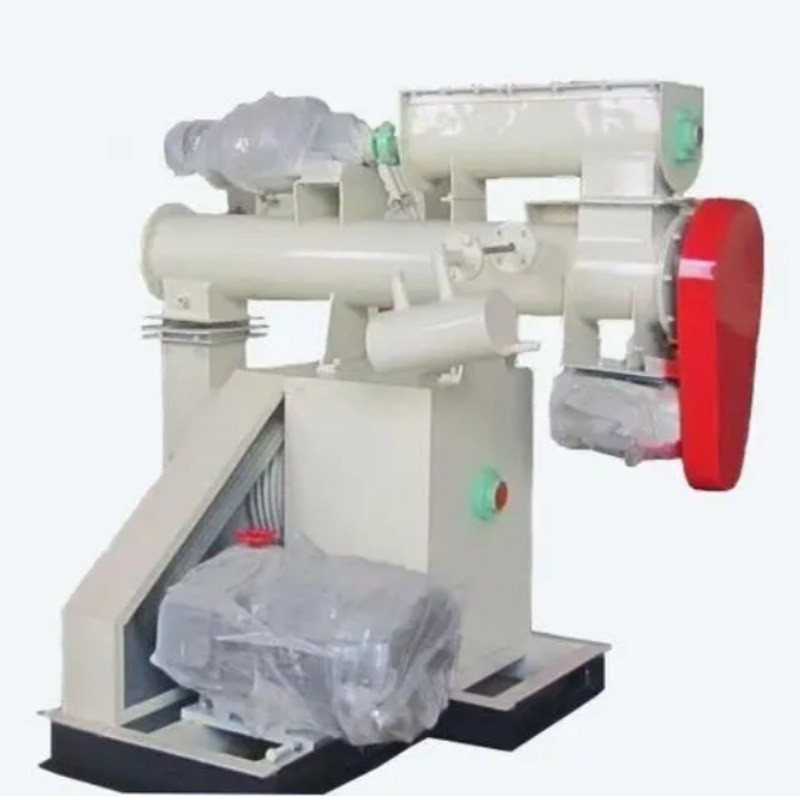 1-1.5 T/H Feed Pellet Maker Ring Die Horizontal Granulator ในโรงงานปลูกอาหาร ฟาร์มและอุตสาหกรรมการเลี้ยงสัตว์