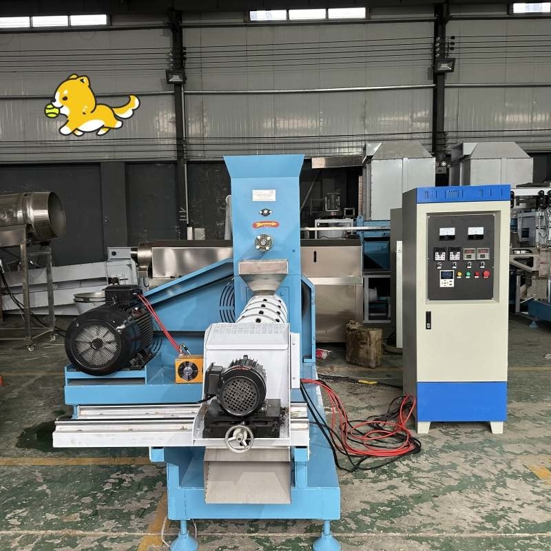 500-1000 กิโลกรัม Pet Dog Feeder Extruder ด้วยพลังงาน 5.5-132kw สําหรับการผลิตอาหารสัตว์เลี้ยง