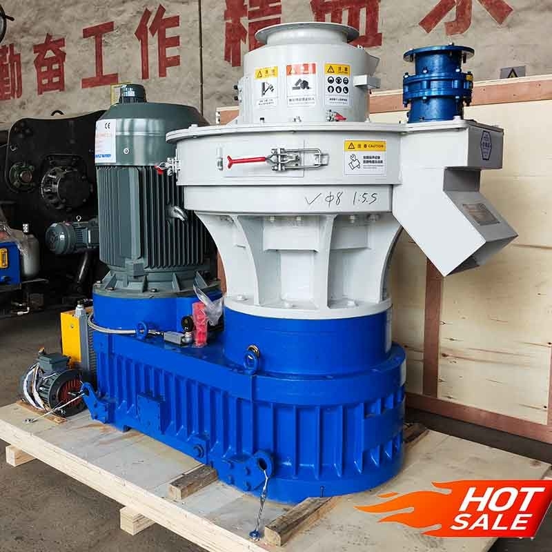 800 KG / H ความจุ เครื่องพิมพ์เม็ดไม้ เครื่องบดเม็ดไม้ สําหรับเครื่องผลิตเม็ดพินชีวภาพ