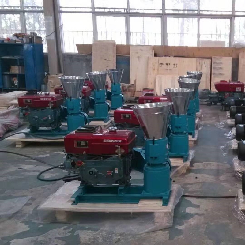 300-400 KG / H เครื่องทําเมลเล็ตอาหารสัตว์เลี้ยงที่มีผลผลิตสูง เครื่องทําเมลเล็ตชนิดไดเซล