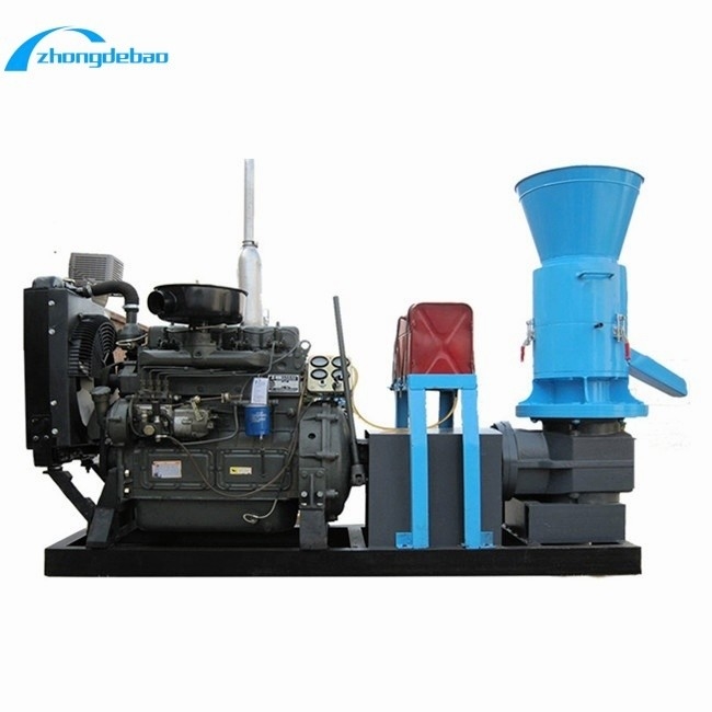 พลังงานของเครื่องยนต์ดีเซลชนิด 10HP เครื่องแปรรูปเม็ดอาหารสัตว์ 90-120kg / h ผลิตเม็ดอาหาร เครื่องทําเม็ดอาหาร