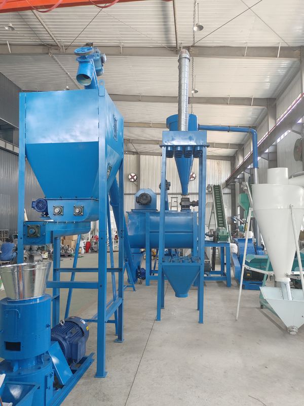 สายการผลิตอัดเม็ดอาหารสัตว์ที่ปรับแต่งได้ พร้อมวิศวกรแนะนำการติดตั้ง และแหล่งจ่ายไฟ 380V/50Hz/3 เฟส