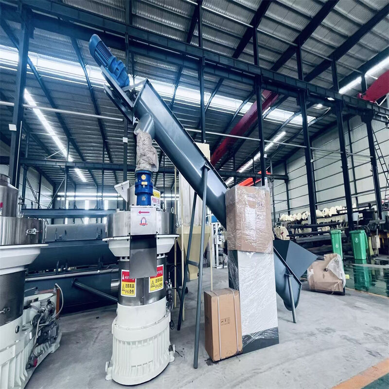 High Efficiency Vertical Ring Die Pellet Mill for Biomass with Vertical Feeding and Energy Saving Design