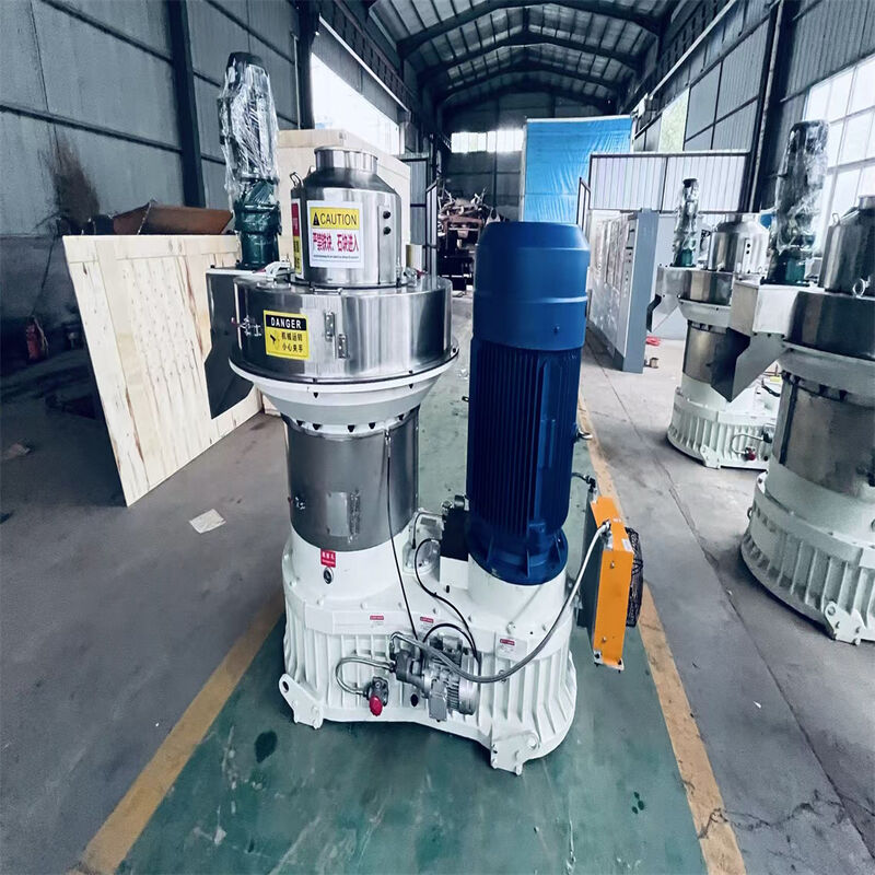 High-Quality Ring Die Wood Pellet Machine with Vertical Feeding Design and Automatic Lubrication System for Biomass Pelletizing
