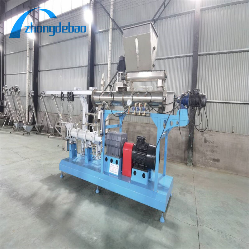 พลังงานหลัก 37-160kw เครื่องให้อาหารปลาลอยน้ำเกรดอุตสาหกรรมเครื่องอัดเม็ดฟีดลอยตัวสำหรับสิ่งอำนวยความสะดวกการเลี้ยงปลา
