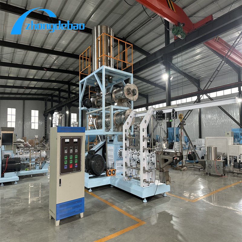 Extruder Floating Fish Feed Production Line Using Corn Raw Materials Producing Pillow Or Bread Shape Briquettes For Aquaculture