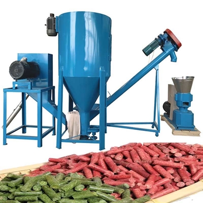 เครื่องอัดเม็ดอาหารสัตว์ปีก 500Kg / H เครื่องทำเม็ดอาหารสัตว์ 12 มม