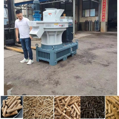 เครื่องอัดเม็ดเชื้อเพลิงชีวมวลเชิงพาณิชย์เครื่องทำเม็ดฟางข้าว 160kw