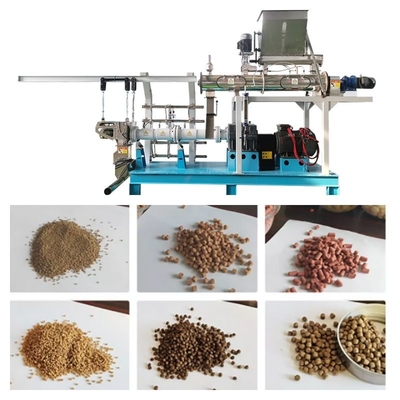 Wet Type Twin Screw Feed Extruder เครื่องป้อนปลาลอยน้ำ Fish Feed Line