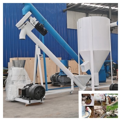 เครื่องทำเม็ดอาหารสัตว์ 250-500 กก. / ชม. โรงงานเม็ดอาหารสัตว์ฟาร์ม