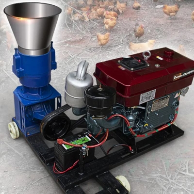 เครื่องผลิตลูกเต๋าไก่แบบดีเซล 30HP 2200r