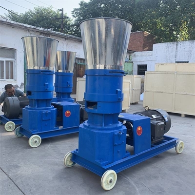 ความจุสูง 1-1.5t / H เครื่องทําเม็ดอาหาร เครื่องแปรรูปอาหารนกอัตโนมัติ
