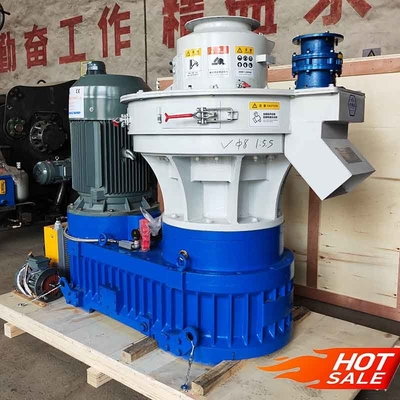 800 KG / H ความจุ เครื่องพิมพ์เม็ดไม้ เครื่องบดเม็ดไม้ สําหรับเครื่องผลิตเม็ดพินชีวภาพ